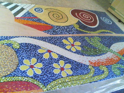 A glass mural mosaic for floor from Alibaba.com
