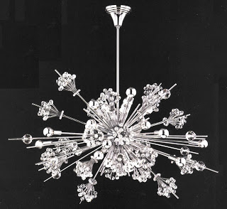 Crystal star chandelier – inspired by star burst