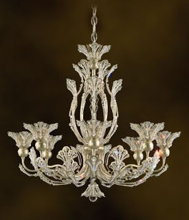 Rivendell crystal chandelier – inspired by leaves, vines and buds