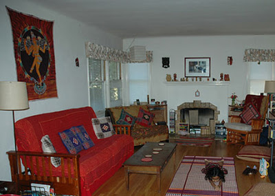 the living room decorated in an indian style