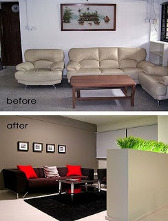 before and after room makeover