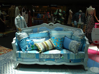 the beautiful blue sofa photo by Amanda Leung