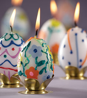 egg shaped candles decoration for x'mas