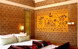 Warli tribal painting of Maharashtra on wall