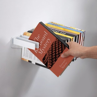 Flybrary designed wall mounted book shelf by Satina Turner