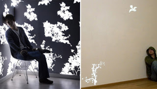 Light emitting wall-paper designed by Jason Samson