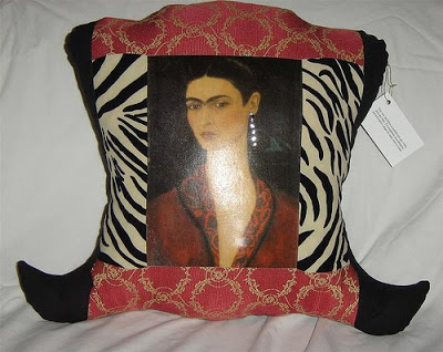 Art pillow with a zing