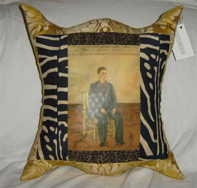 Art pillow with a zing