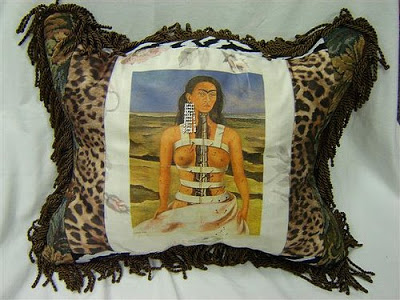 Art pillow with a zing