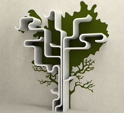 artistic shelving units by maria yasko