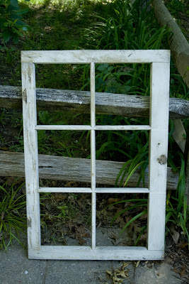 window frame from trash