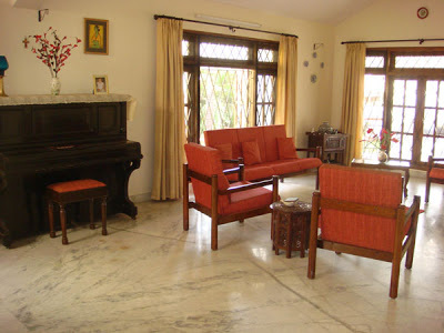 the Indian style living area