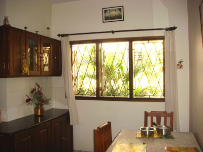 The dining area