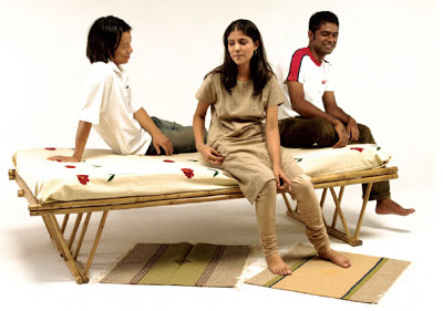 seat made from bamboo