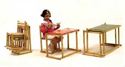 stackable school furn made from bamboo