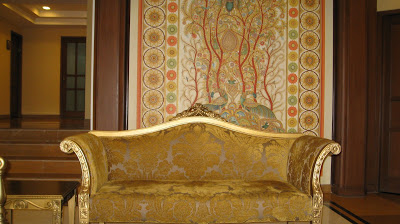 Peacock theme at the reception