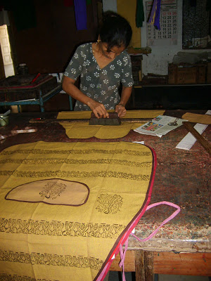 lovely block print aprons