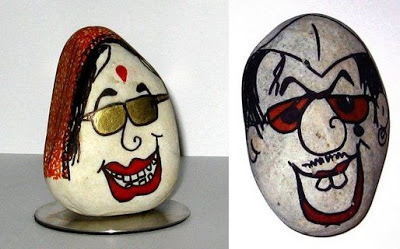 Sushil pebble art on Rocks