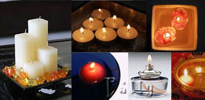 candles create a party mood