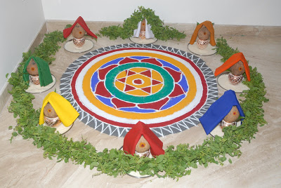 South Indian traditional Griha Pravesham or House warming ceremony