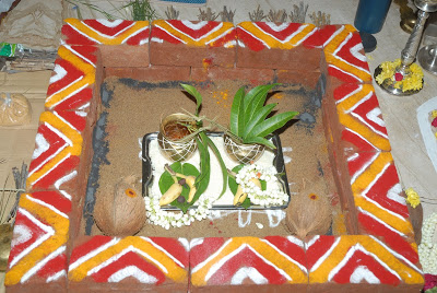 Griha Pravesham or House warming ceremony of South Indian