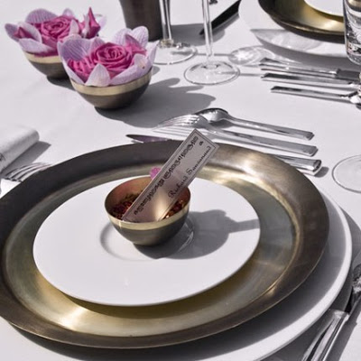 The table ware consists of basic dishes, copper ware etc courtesy Aline Design