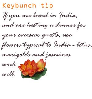 thekeybunch tips regarding the decorating the dinner table with desi flower