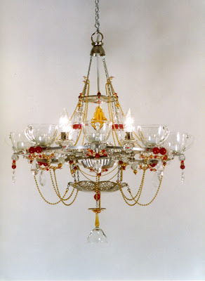 chandelier teacups hanging light