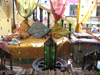 the colorful collection of cushion cover from Karma Collection, Goa