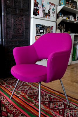 the purple wing chair
