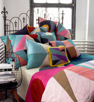 Love the Rajboori collection of coloful India-inspired coverlets