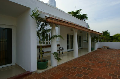 The beautiful terrace area