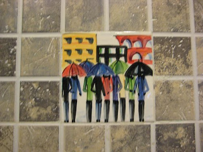 painted kitchen tiles