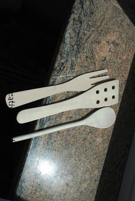 a wooden spoons