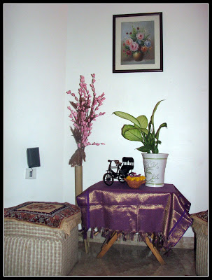 the cozy corner at the living room