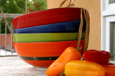 hand-painted Turkish ceramic bowls