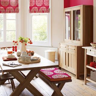 the dinning table at the kitchen room