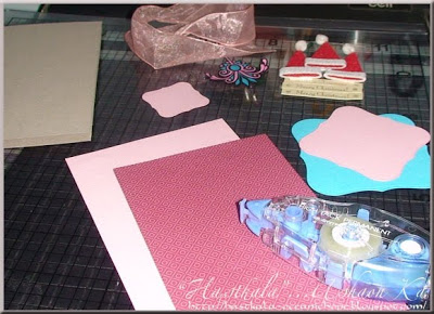 a handmade Xmas card and gift box tutorial by Asha