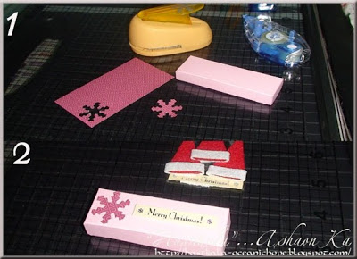 a handmade Xmas card and gift box tutorial by Asha