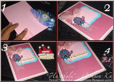 a handmade Xmas card and gift box tutorial by Asha