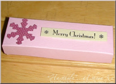 a handmade Xmas card and gift box tutorial by Asha