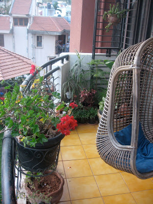 A beautiful balcony decor of Anu Gummaraju