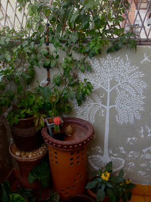 A beautiful balcony decor of Anu Gummaraju