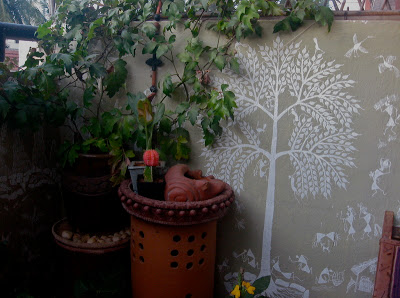 A beautiful balcony decor of Anu Gummaraju