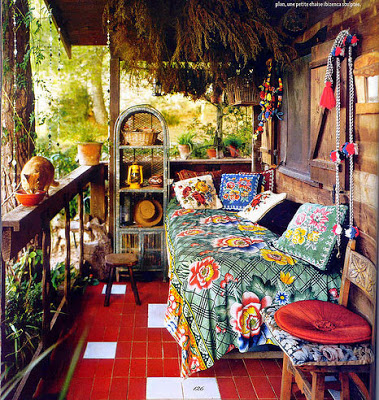 a caravan and some gypsy-inspired homes of spring decor inspiration