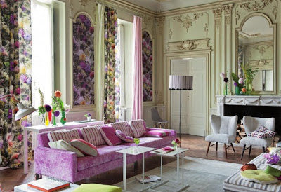 Spring inspired fabrics and wallpaper collection