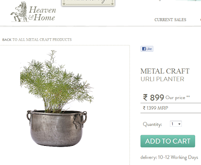 Metal Planter from Online Shopping Heaven and Home