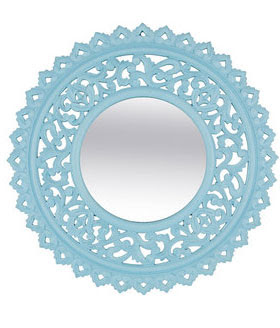Retro Blue Mirror from Jabong.com online shopping