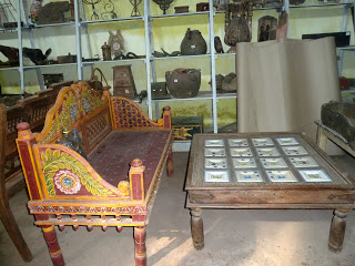 Colorful seating, Antiques Fort Kochi