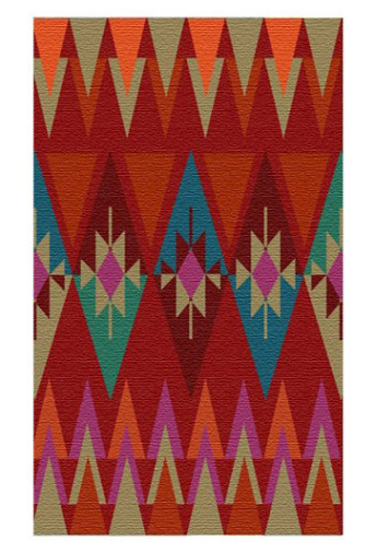 Krsna Mehta - designer rug geometrical shapes colors